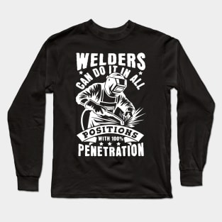 Welding Retro Vintage Funny Welder Quotes Long Sleeve T-Shirt